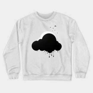 cool cartoon clouds Crewneck Sweatshirt
